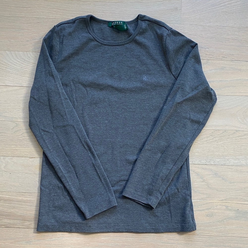 Ralph Lauren Dark Gray Long Sleeve Shirt